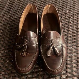 Bostonian Men's Dress Shoes Size 11 leather with tassels made in Brazil
